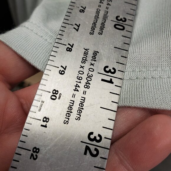 DE Collection Top Women Size XXL Sky Gray Soft Whisper Ruffle Soft Flowy - Picture 10 of 10